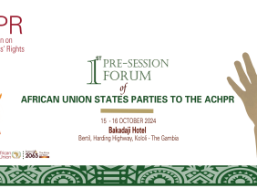 Pre-Session Forum of States Parties Banjul, October 15-16, 2024