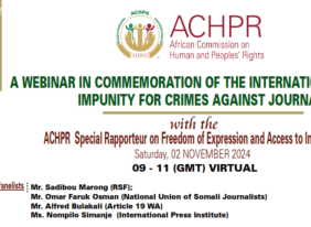 ‘International Day to End Impunity for Crimes against Journalists’