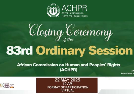 Closing Ceremony Banner