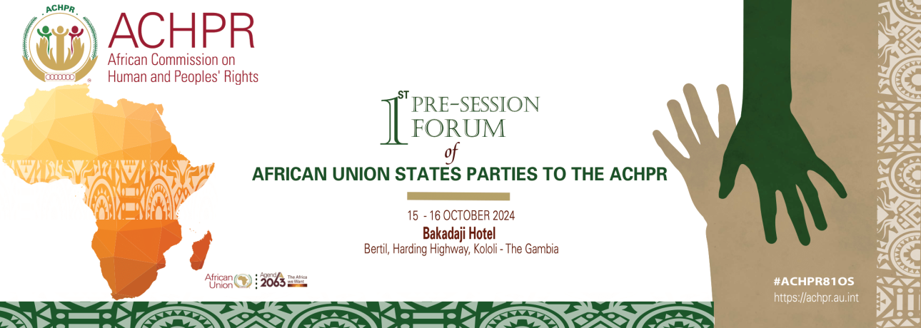 Pre-Session Forum of States Parties Banjul, October 15-16, 2024