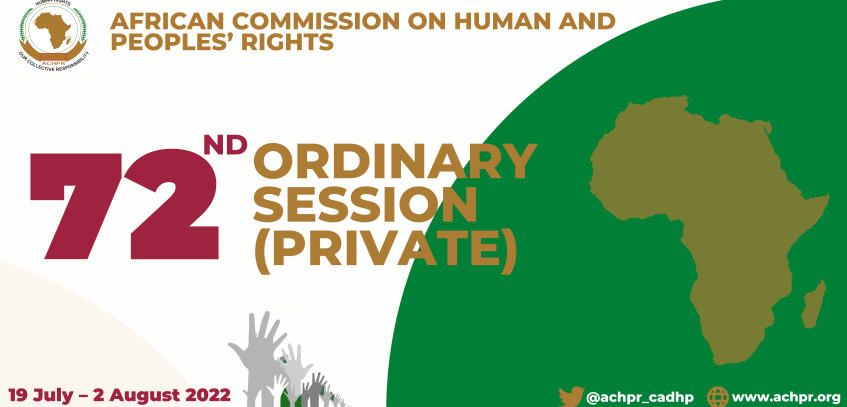 72nd ORDINARY SESSION - 19 July To 2 August 2022