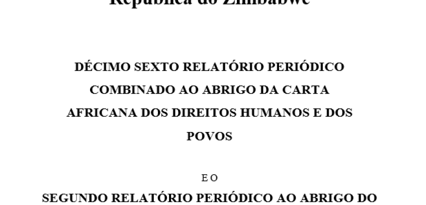 Zimbabué: 16º Relatório Periódico, 2019 - 2023